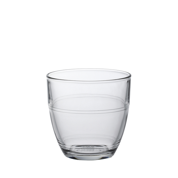 Le Gigogne. Clear Glass Coffee Cup. Tasse à café en verre transparent.