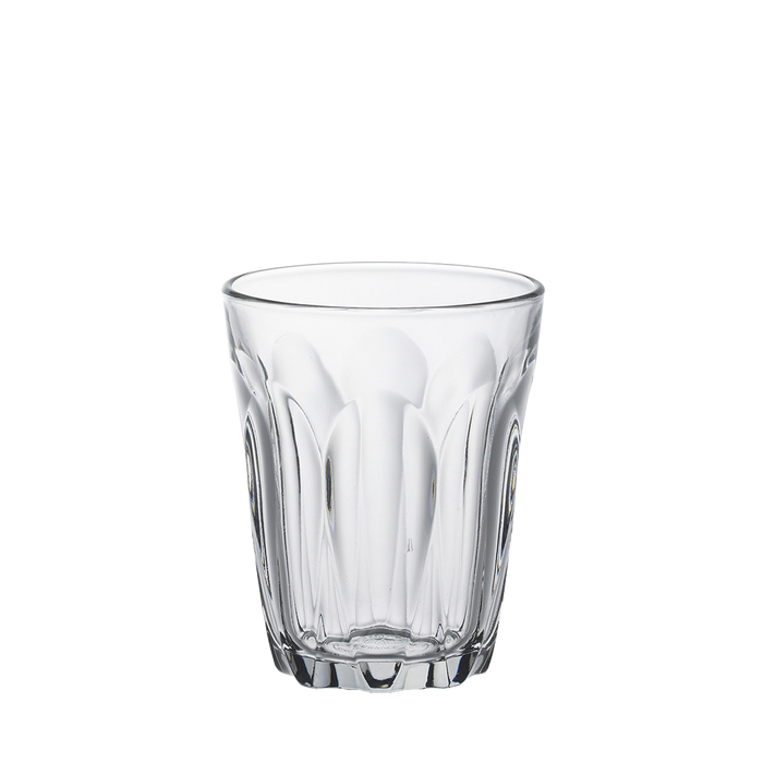 Duralex Provence. Clear Glass Tumbler. Le Verre transparent.