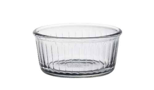 Duralex Ovenchef. Clear Glass Ramekin. Le ramequin en verre transparent.