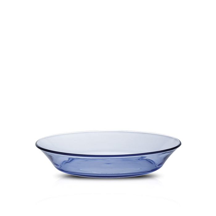Duralex Lys. Blue marine glass soup plate. Le bol à soupe en verre bleu marine.