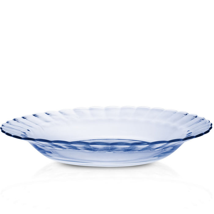 Duralex Le Picardie. Marine Blue Glass Bowl. L'assiette en verre bleu marine.