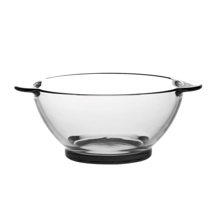 Duralex Lys. Clear Glass Bowl with Handles. Le bol à oreilles en verre transparent. 