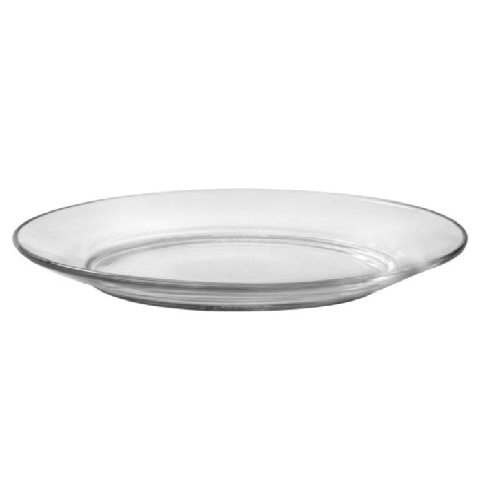 Duralex Lys. Clear Glass Plate. L'assiette en verre transparent. 