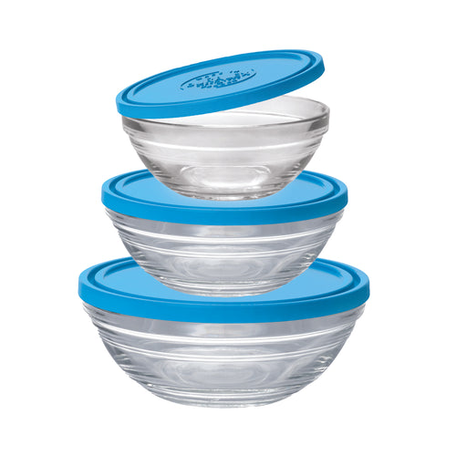 Freshbox Round storage bowls with lids Set (6 Pc)