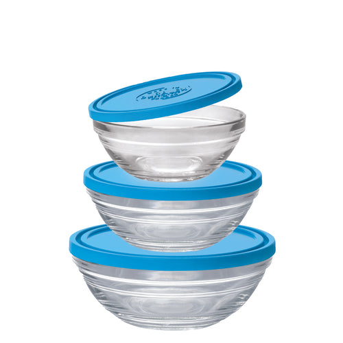 Freshbox Round storage bowls with lids Set (6 Pc)