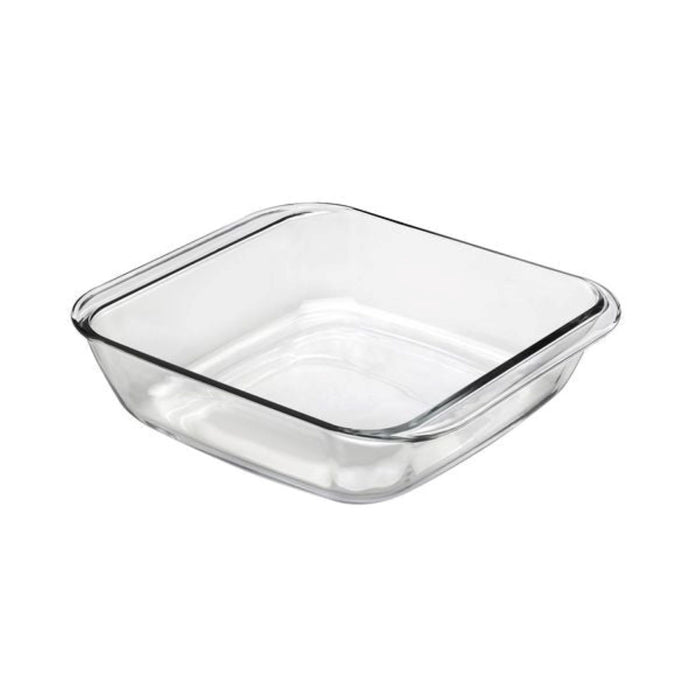 Duralex Ovenchef. Clear Glass Square Roaster. Le Plat à rôtir carré en verre transparent.