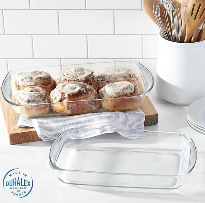 Clear Glass Rectangular Roaster Bakeware