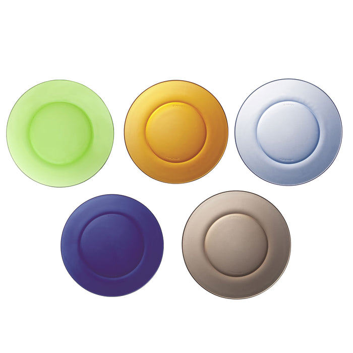 Duralex Lys Mixed Color Plate Set of Six -23cm - Duralex Canada | Tough Tempered Glassware