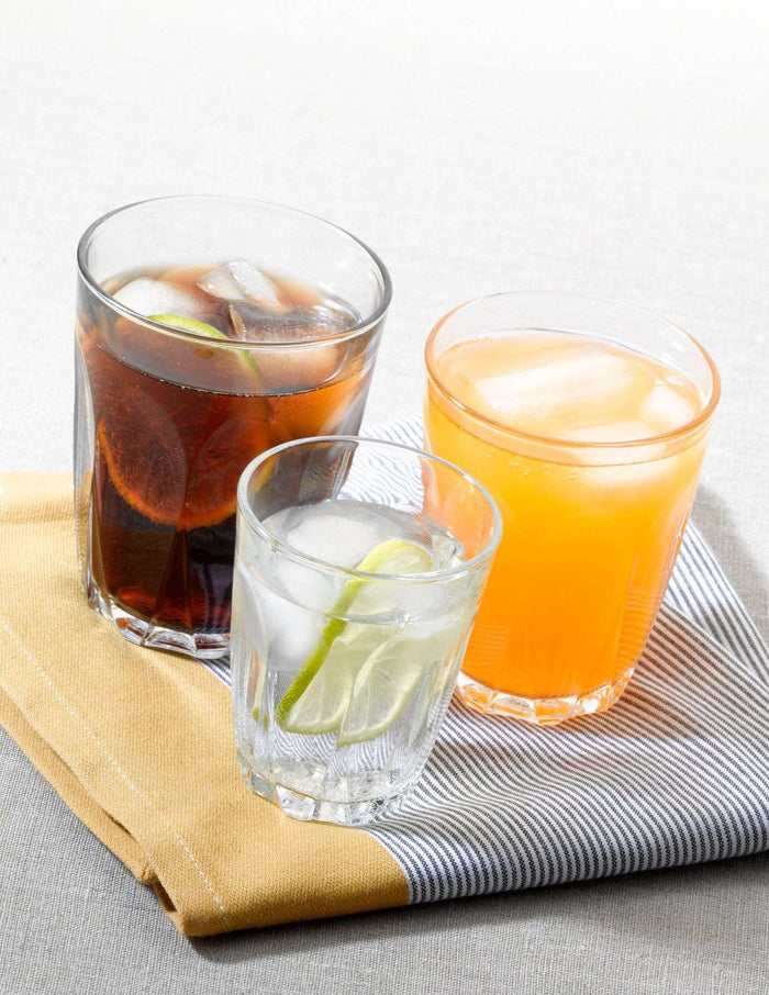 Duralex Provence. Clear Glass Tumbler. Le Verre transparent.